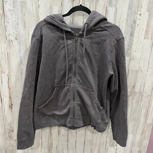 American Giant Gray Full Zip Classic Heavyweight Hoodie 100% Cotton Womens Large